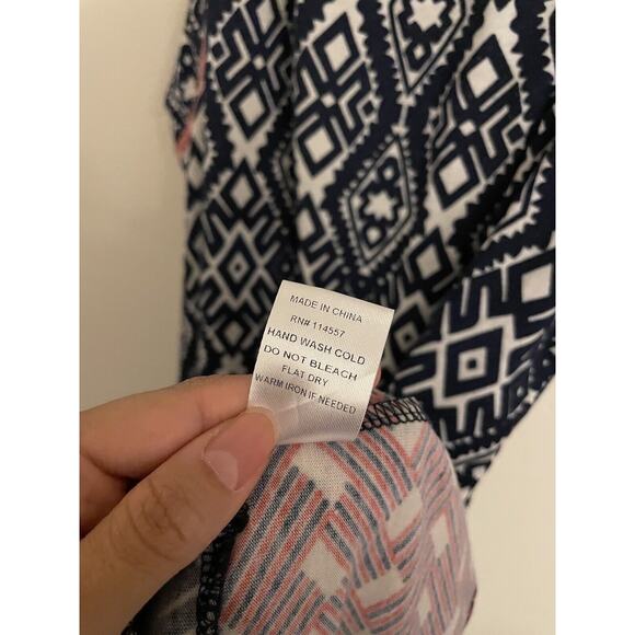 Anthropologie Dress Women's Small Blue THML Marlayna Knit Mini Relaxed Fit - Picture 7 of 7